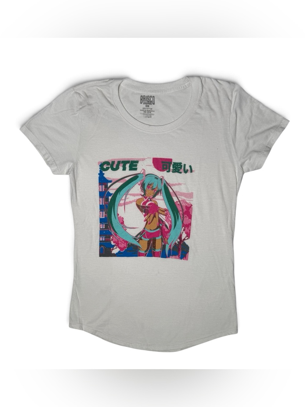 Hatsune Miku "Cute" Anime Graphic Tee Size Small
